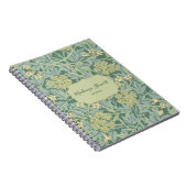 Green Jasmine Floral Pattern Notitieboek (Rechterzijde)