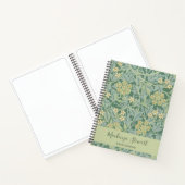 Green Jasmine Floral Pattern Sketchbook Notitieboek (Binnen)