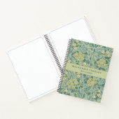 Green Jasmine Floral Pattern Sketchbook Notitieboek (Binnen)