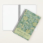 Green Jasmine Floral Pattern Sketchbook Notitieboek (Binnen)