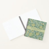 Green Jasmine Floral Pattern Sketchbook Notitieboek (Binnen)