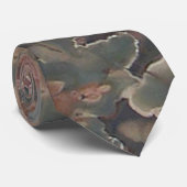 Green Jasper Geode Stropdas (Opgerold)