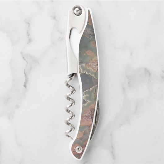 Green Jasper Stone Kijk Kurkentrekker (Voorkant)