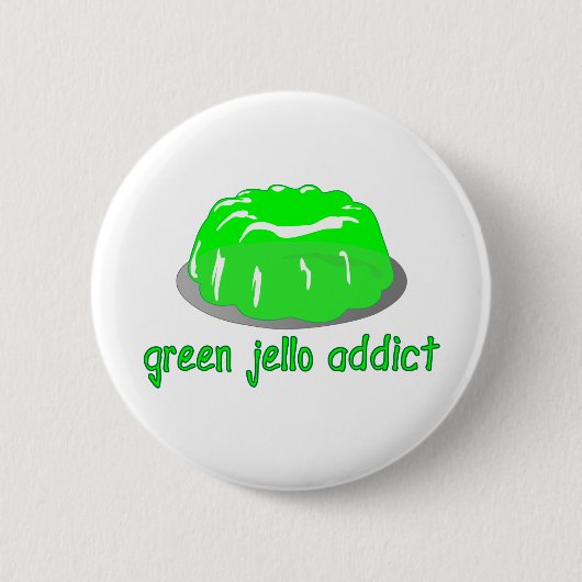 Green Jello Addict Ronde Button 5,7 Cm (Voorkant)