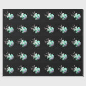 Green Jellyfish Cadeaupapier (Vlak)