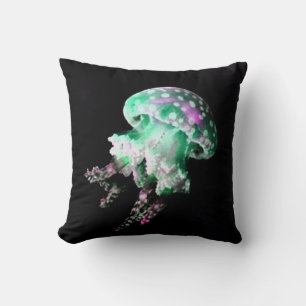 Green Jellyfish Pillow Kussen