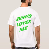 Green Jesus houdt van me T-Shirt (Achterkant)