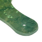 Green Jewel Tone Monogram Waterverf Snijplank (Hoek)