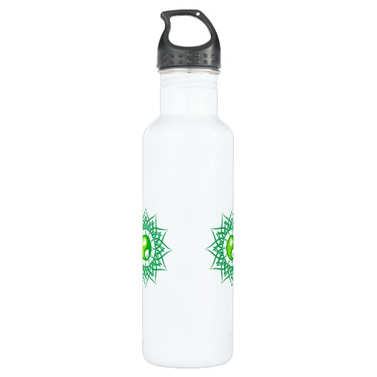 Green Jing Jeng en Star-ontwerp Waterfles (Achterkant)