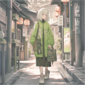 Green JK シール Seal|寿司娘 GenerativeAI Sticker (Voorkant)