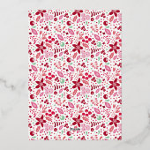 Green JOY Classic GOUD kalligrafie belettering Folie Feestdagenkaart (Achterkant)