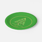 Green Joyoux Noel Paper Bord (Gekanteld)