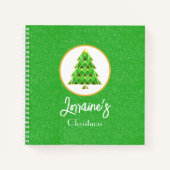 Green Joyoux Noel Sparkling Spiral Notitieboek (Voorkant)