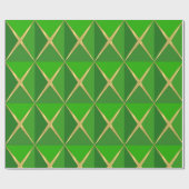 Green Joyoux Noel Wrapping Paper Cadeaupapier (Vlak)