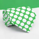 Green Jumbo Polka Dots Custom Necktie Stropdas<br><div class="desc">Make a bold statement with this custom necktie featuring vibrant jumbo polka dots. Perfect for adding a touch of playful elegance to any outfit, this necktie is a unique and eye-catching accessory that’s sure to turn heads. Whether you’re dressing up for a special occasion or adding some personality to your...</div>