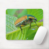 Green June Beetle Mousepad Muismat (Met muis)