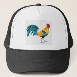Green Junglefowl Rooster Trucker Pet