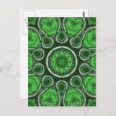 Green Kaleidoscoop Briefkaart (Voorkant / Achterkant)