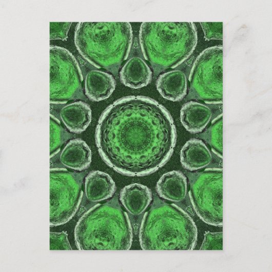 Green Kaleidoscoop Briefkaart (Voorkant)
