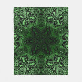 Green Kaleidoscoop Fleece Deken (Voorkant)