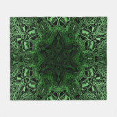 Green Kaleidoscoop Fleece Deken (Voorkant (Horizontaal))