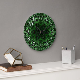 Green Kaleidoscoop Grote Klok