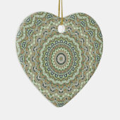 Green Kaleidoscoop Keramisch Ornament (Rechts)