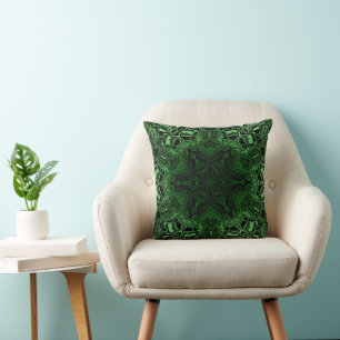 Green Kaleidoscoop Kussen
