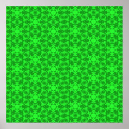 Green Kaleidoscoop Poster