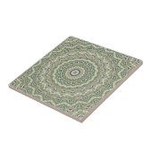Green Kaleidoscoop Tegeltje (Zijkant)