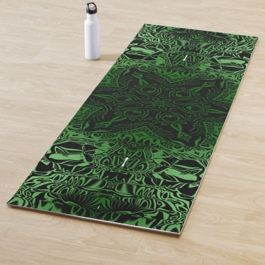 Green Kaleidoscoop Yogamat (In situ)