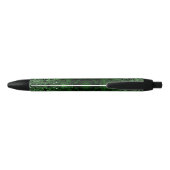 Green Kaleidoscoop Zwarte Inkt Pen (Achterkant)