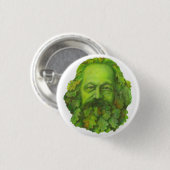 Green Karl Marx badge Ronde Button 3,2 Cm (Voorkant /achterkant)