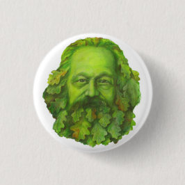 Green Karl Marx badge Ronde Button 3,2 Cm