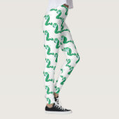 Green Kawaii Worm Thunder_Cove Leggings (Rechts)