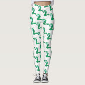 Green Kawaii Worm Thunder_Cove Leggings (Voorkant)