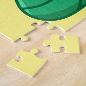Green Kawaii Worm Thunder_Cove Legpuzzel (Zijkant)