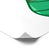 Green Kawaii Worm Thunder_Cove Poster (Hoek)