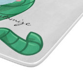 Green Kawaii Worm Thunder_Cove Snijplank (Hoek)