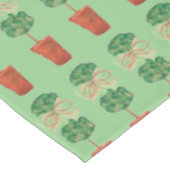 Green Kerstbeige Rope Topiary Tablecloth Tafelkleed (Gekanteld)