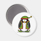 Green Kerstmis Elf Magneet (Voorkant / Achterkant)