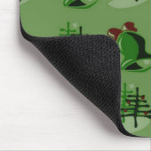 Green Kerstmis Mousepad Muismat (Hoek)