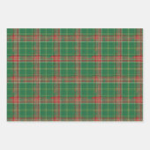 Green Kerstmis Pset Inpakpapier Vel (Voorkant 2)