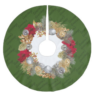 GREEN Kerstmis Wreath Kerstboom Rok