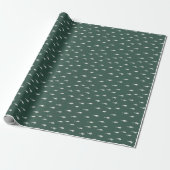 Green Kersttree modern Wrapping Paper Cadeaupapier (Uitgerold)