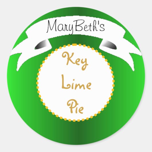 Green Key limoen pie label (Voorkant)