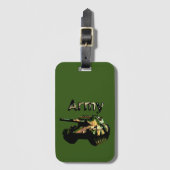 Green Khaki Army Tank, Bagagelabel (Voorkant (verticaal))