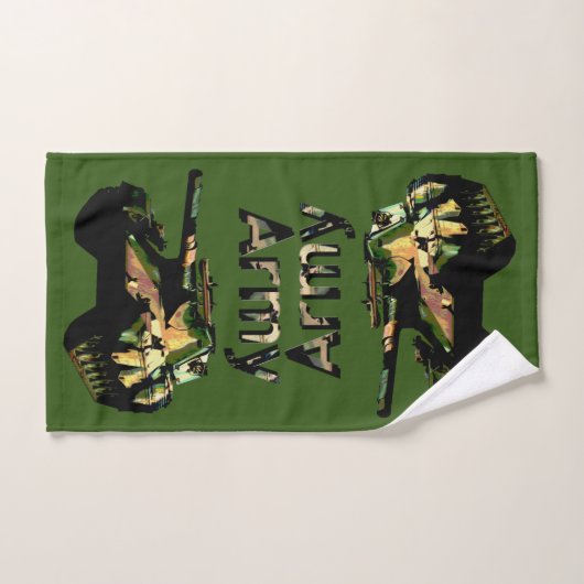 Green Khaki Army Tank, Handhanddoek Handdoek (Handdoek)