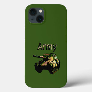 Green Khaki Army Tank, iPhone 13 Hoesje
