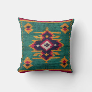 Green Kilim Sierkussennen: ambachtelijk vakmanscha Kussen